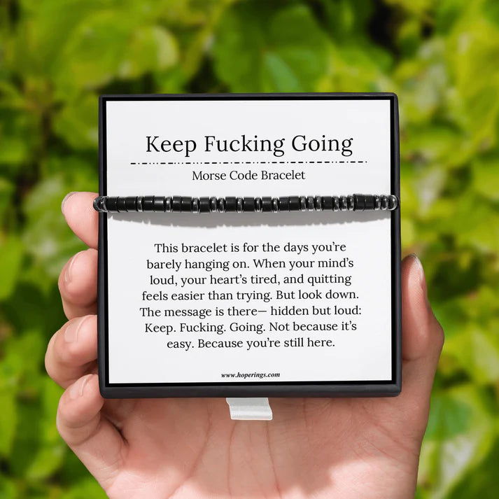 I love you morse code bracelet