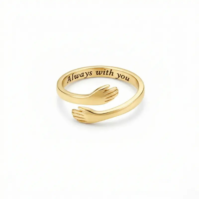 To My Granddaughter – Gold Hug Ring