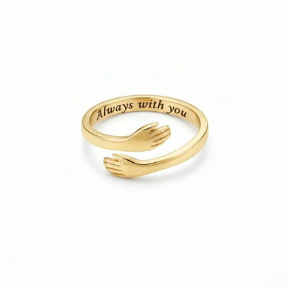 To My Granddaughter – Gold Hug Ring