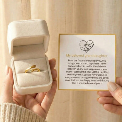 To My Granddaughter – Gold Hug Ring